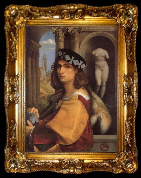 framed  CAPRIOLO, Domenico Portrait of a Gentleman, ta009-2